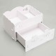 Smiling Face Cute Wooden White Makeup Organizer Neat Table Collecting Case Cosmetics Tools Smiling Face Cute Wooden White Makeup Organizer Neat Table Collecting Case Cosmetics Tools