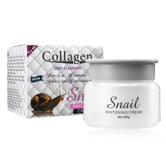 Snail Collagen Repair Mask Anti Aging Anti-Wrinkle Face Whitening Cream 80g Snail Collagen Repair Mask Anti Aging Anti-Wrinkle Face Whitening Cream 80g