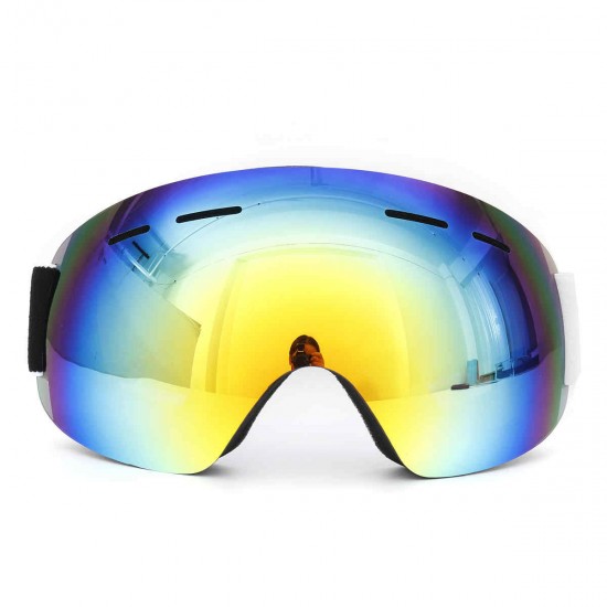 Snowboard Ski Goggles Unisex Adults Double Lens Anti Fog UV400 Skiing Glasses