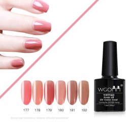 Soak Off UV Gel Polish Curing By LED UV Lamp Nail Polish Art Pink Series