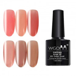 Soak Off UV Gel Polish Curing By LED UV Lamp Nail Polish Art Pink Series