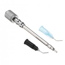 Stainless Steel Dental Nozzle Irrigation Tip Fit General Air Polisher Tooth Prophy Jet