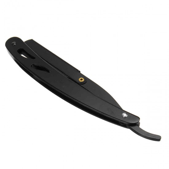 Stainless Steel Handle Straight Edge Barber Razor Folding Shaving Knife&10 Blade Stainless Steel Handle Straight Edge Barber Razor Folding Shaving Knife&10 Blade