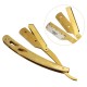 Stainless Steel Handle Straight Edge Barber Razor Folding Shaving Knife&10 Blade Stainless Steel Handle Straight Edge Barber Razor Folding Shaving Knife&10 Blade