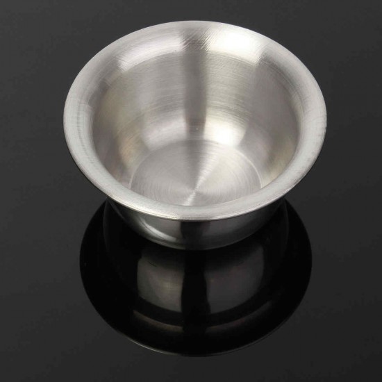 Stainless Steel Men's Shaving Traditional Mug Cup Bowl For Barber Soap Cream Stainless Steel Men's Shaving Traditional Mug Cup Bowl For Barber Soap Cream
