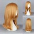 Synthetic Fiber High-Temperature Resistanc Elegant Cosplay Costume Wig Orange Straight Lady Charming