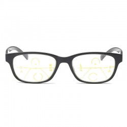 TR90 Full Frame Progressive Multifocal Presbyopia Intelligent Reading Glasses Resin Lens