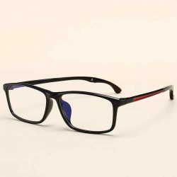 TR90 Retro Eyeglass Frame Adjustable Temple Length Black Glasses Frame