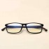 TR90 Retro Eyeglass Frame Adjustable Temple Length Black Glasses Frame
