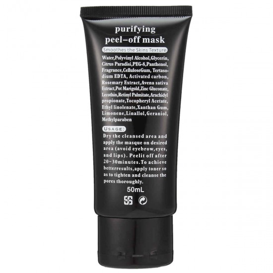 TYJR Blackhead Remover Face Mask Nose Acne Pore Deep Cleansing Purifying Peel Off Black Mud 50ml TYJR Blackhead Remover Face Mask Nose Acne Pore Deep Cleansing Purifying Peel Off Black Mud 50ml