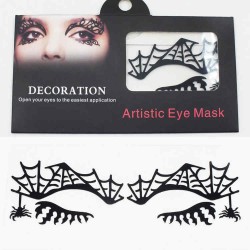 Talon Spider Web Halloween Eye Tattoo Sticker Squishy Lace Fretwork Papercut Masquerade