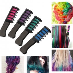 Temporary Dye Color Hair Chalk Soft Pastel Cream Comb Salon Hairbrush