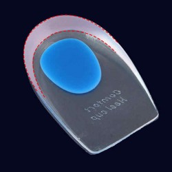 Thick Silicone Heel Pain Relieve Feet Correction Pads Calcans Lower Massager Insoles