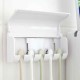 Toothbrush Holder Automatic Toothpaste Dispenser Wall Mount Rack Bathroom Tools Set Toothbrush Holder Automatic Toothpaste Dispenser Wall Mount Rack Bathroom Tools Set