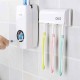 Toothbrush Holder Automatic Toothpaste Dispenser Wall Mount Rack Bathroom Tools Set Toothbrush Holder Automatic Toothpaste Dispenser Wall Mount Rack Bathroom Tools Set