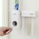 Toothbrush Holder Automatic Toothpaste Dispenser Wall Mount Rack Bathroom Tools Set Toothbrush Holder Automatic Toothpaste Dispenser Wall Mount Rack Bathroom Tools Set
