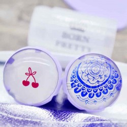 Transparent Clear Silicone Nail Art  Polish Stamper Stamping Printer  Plate Scraper Set