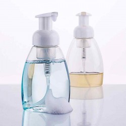 Transparent Foam Pump Bottle Liquid Container Bath Room Refillable Makeup Tools 300ML