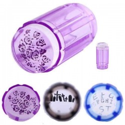 Transparent Silicone Nail Art Stamper Scraper Set Manicure Tools DIY Design