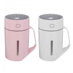 USB Battery Portable Mini 7 Color LED Air Humidifier Diffuser 2 Gear Wired Wireless Night Light Humidifier