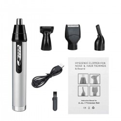USB Charge 4 In 1 Electric Nose Hair Trimmer Cordless Razor Sideburn Clipper Men Women Groomer