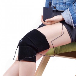 USB Heated Knee Brace Wrap Rechargeable Lithium Electric Heating Pad Knee Hot Therapy Wrap Arthritis Pain Relief Brace Electric Massager