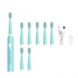 USB Intelligent Electric Toothbrush Portable Waterpoof Sonic Powerful Vibration Toothbrush Soft Brush Tooth Cleaner for Kids