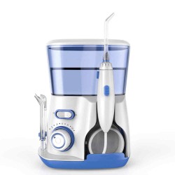 US/UK/EU Plug Portable Electric Oral Irrigator Teeth Retainer Cleaner with 5 Nozzles