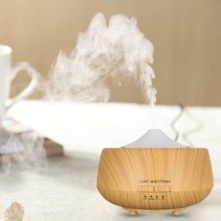 Ultrasonic Color-changing Wood Grain LED Aroma Diffuser Humidifier Aromatherapy Spa Essential Oil