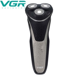 VGR Male Portable Electric Shaver Men Waterproof Wet & Dry Razor USB Rechargeable LCD Display Shaving Machine with 3 Heads