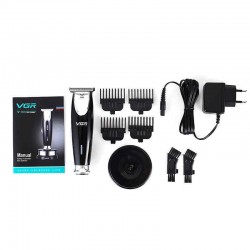 VGR Men Professional Hair Trimmer 2 Gear Rechargeable Electric Beard Razor Hair Shaving Machine with Base Charger