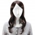 Virgin Remy Medium Brown Side Bang Long Capless Mono Top Human Hair Wig
