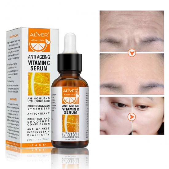 Vitamin C Brighten Serum Deep Moisturizing Hydrating Facial Essence 30ML Whitening Serum