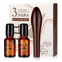 Volcanic Mud Peel-off Blackhead Removal Pore Remodeling Mask 3 Steps Set Black Mask