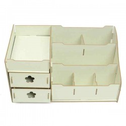 WPC Makeup Cosmetic Box Drawers Holder Storage Perfume Jewellery Case Organizer Cabinet