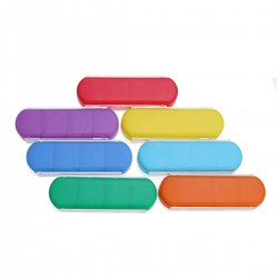 Weekly Pill Case Storage Organizer 7 Day Medication Compartment Container 28 Grid