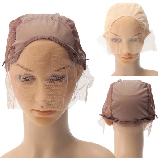 Wig Cap For Wig Making Weave Cap Elastic Hair Net Mesh Adjustable Straps Wig Cap For Wig Making Weave Cap Elastic Hair Net Mesh Adjustable Straps