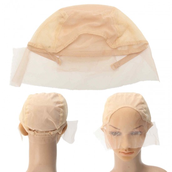 Wig Cap For Wig Making Weave Cap Elastic Hair Net Mesh Adjustable Straps Wig Cap For Wig Making Weave Cap Elastic Hair Net Mesh Adjustable Straps