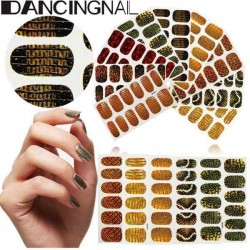 Wild Snake Skin Crocodile Skin Pattern Nail Art Sticker Decoration Self Adhesive Full Wrap Decal