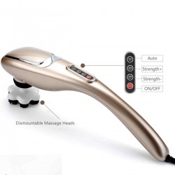 Wireless/Wired Professional Handheld Electric Massager Body Percussion Powerful Massage
