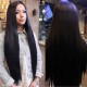 Women Cosplay Wigs Long Straight Wig Black Hair Halloween Party Dress 80cm