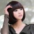 Women Short Hair Wigs Bob Style Neat Bang 5 Colors