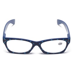 Womens Anti-fatigue Fashion Vintage Lightweoght Flexible Square Reading Glasses