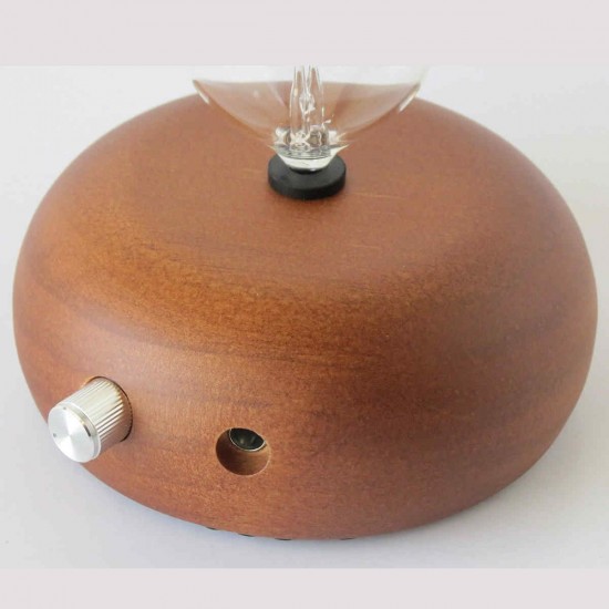 Wood & Glass Pure Essential Oils Diffuser Aromatherapy Machine Air Nebulizer Adjustable