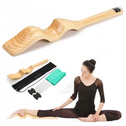 Wooden Ballet Foot Stretch Stretcher Arch Enhancer Elastic Band Dance Gymnastics