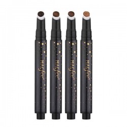 XLOONG Coffee Brown Press Cushion Eyebrow Pen Tattoo Eye Brows Tint Gel Eyebrows Enhancer Makeup
