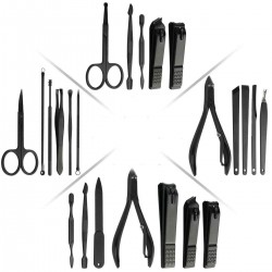 Y.F.M® 16pcs Portable Nail Clipper Manicure Pedicure Set Earpick Pedicure Kit