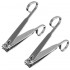 Y.F.M® 2pcs Portable Carbon Steel Nail Clipper Cutter Cleaner Fingernail Toenail Manicure Pedicure Tools