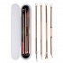 Y.F.M® 4pcs Acne Blackhead Remover Needles Set Rose Gold Double Head Pimples Multipurpose Cleansing Tool