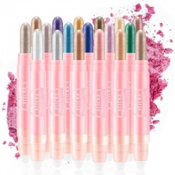 by nanda Double Head Pearl Eyeshadow Eyeliner Pen Sponge Automatic Rotation Eye Makeup Stick
